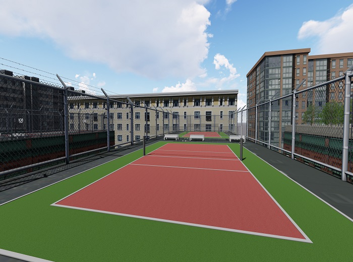 Rooftop Volleyball Court
