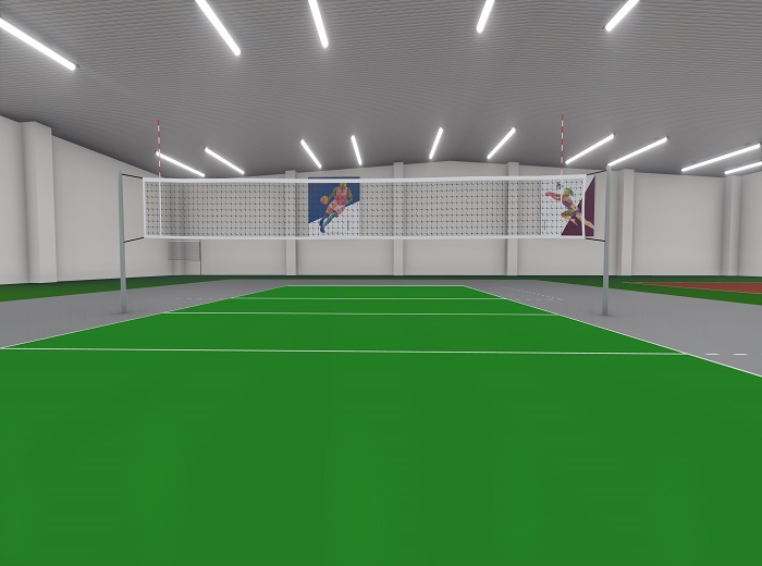 Indoor Volleyball Courts
